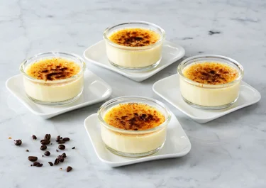 Crème brulée med smak av kaffe