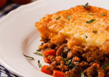 Pastel de carne y queso