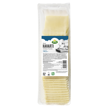 Havarti danois IGP tranches 1kg