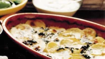 Potatisgratäng med spenat
