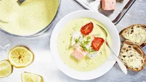 Fisksoppa med tomat, saffran och fänkål