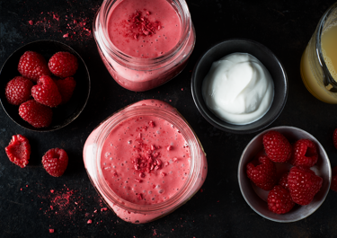 Frambozen-eiwitsmoothie