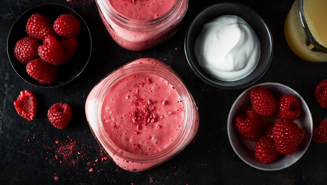 Vadelmaproteiinismoothie