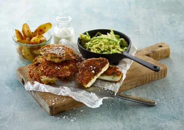 Knolselderij schnitzel