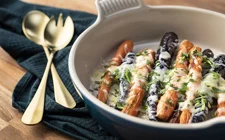 Roasted Carrots with Creamy Havarti & Tarragon Vinaigrette