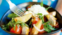Potatis- och kycklingsallad