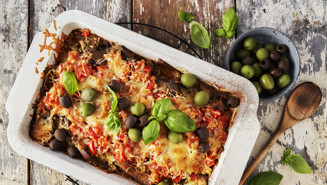 Krydret tomatfad - af en rest steg