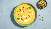 Lactose-free sweet potato soup