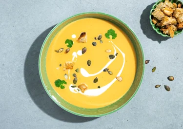 Lactose-free sweet potato soup