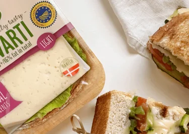Sándwich de verduras asadas con Arla Havarti Light