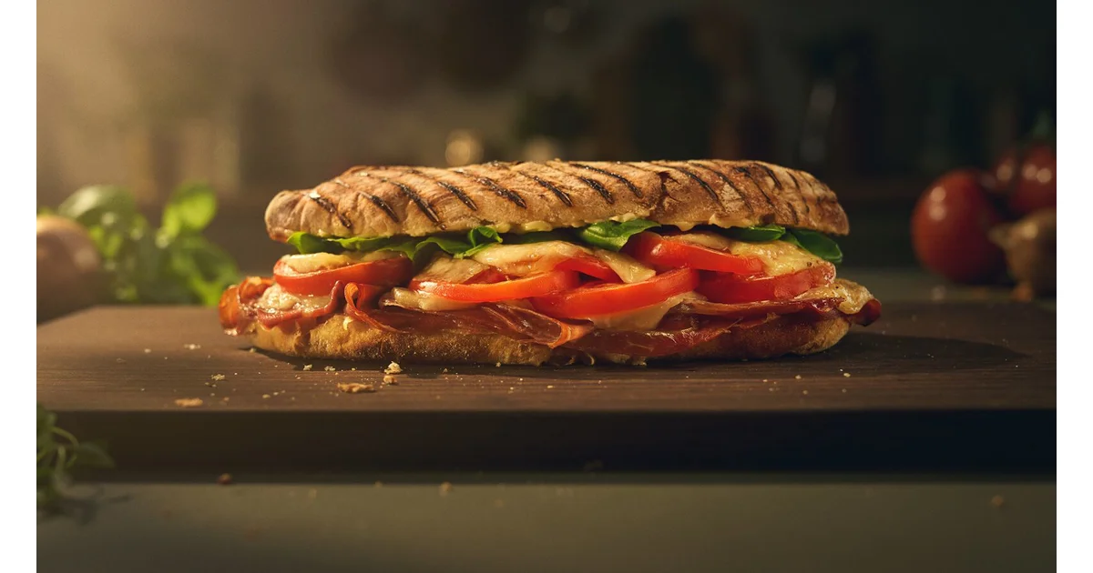 Panini with parma ham