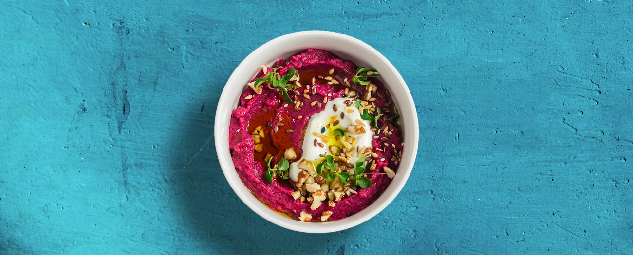 Rödbetshummus