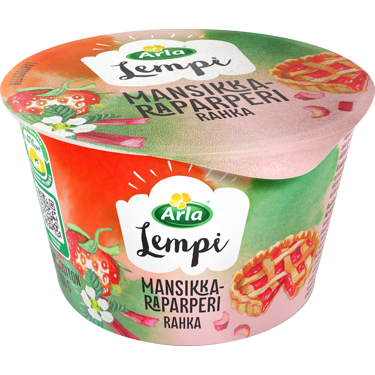 Arla lempi rahka mansikka-raparperi 200g laktoositon