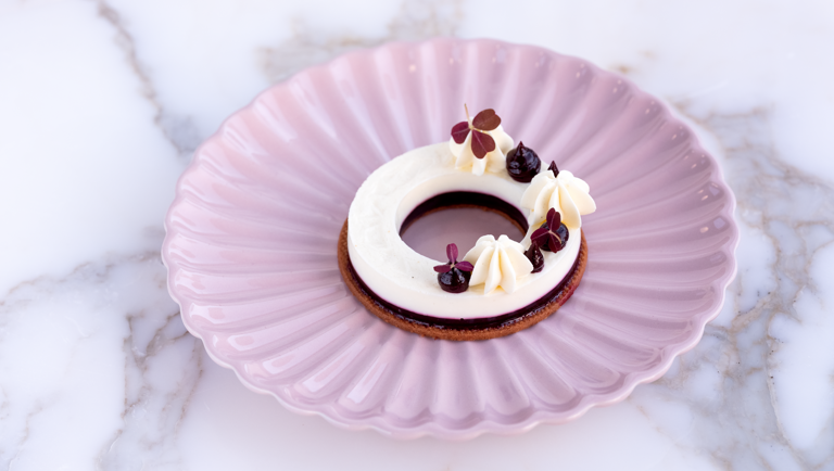 Buttermilk Panna Cotta with Blackcurrant
