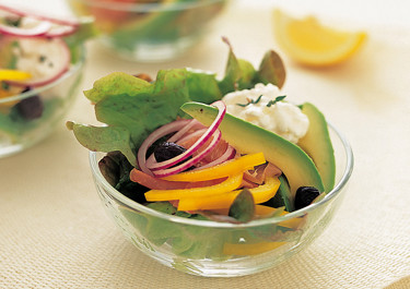 Avokadosallad med skinka