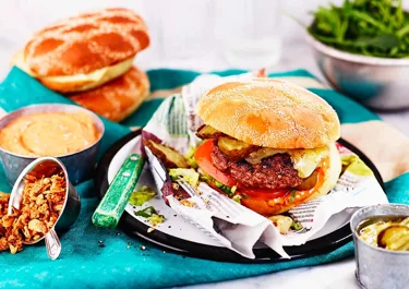 Hamburgare på högrev