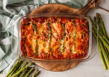 Asparagus lasagne