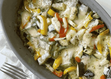 Papillote de verduras con Arla Havarti Jalapeño