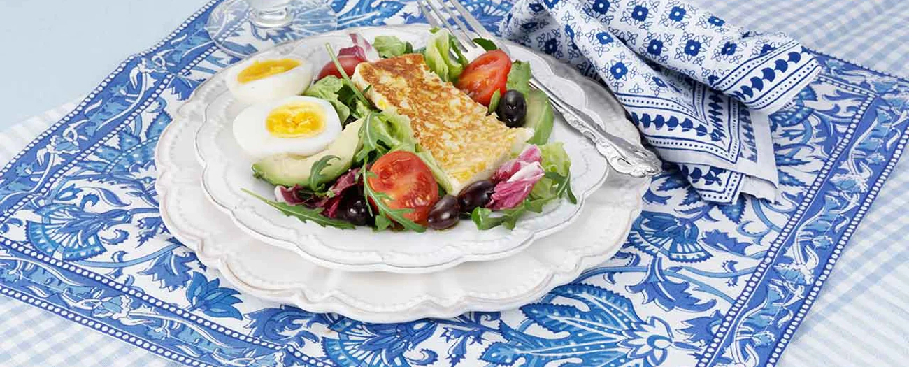 Sallad med oliver och avokado