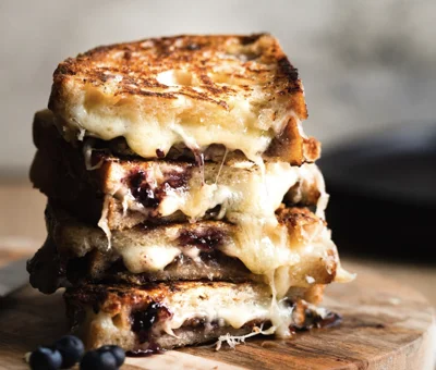 Blueberry Bacon Havarti Grilled Cheese