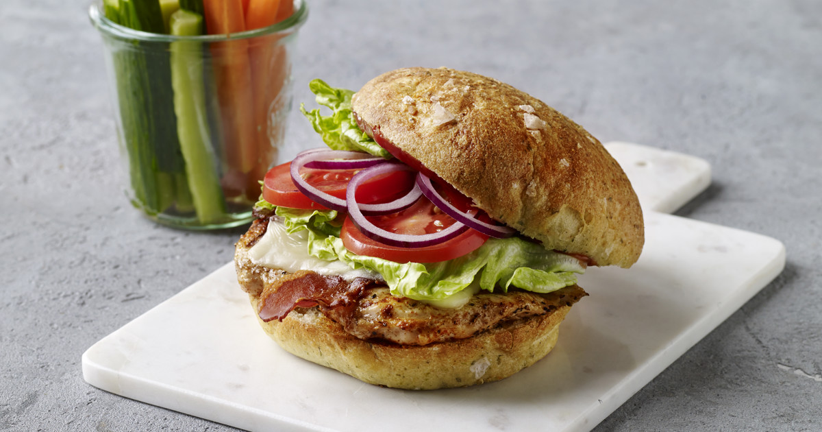 Grilled Chicken Burger with Cheese ( Recipe ) Arlafoods.co.uk Recipe