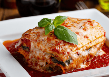 Lasaña gratinada