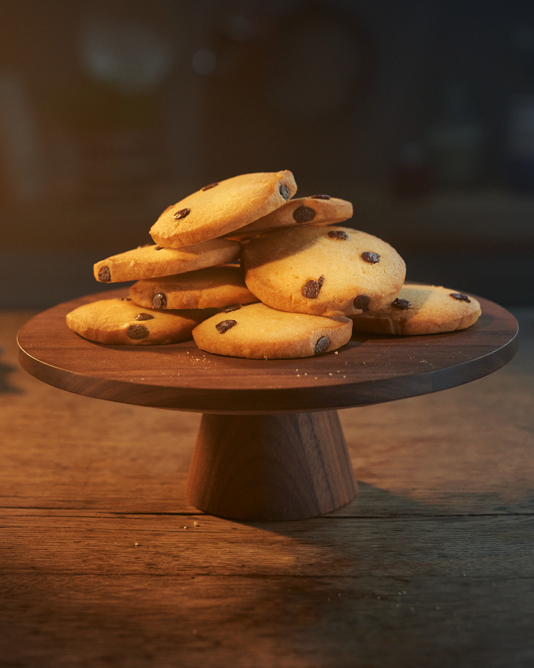 Biscotti al burro con gocce di cioccolato