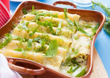 Pinaatti- ja ricotta-cannelloni