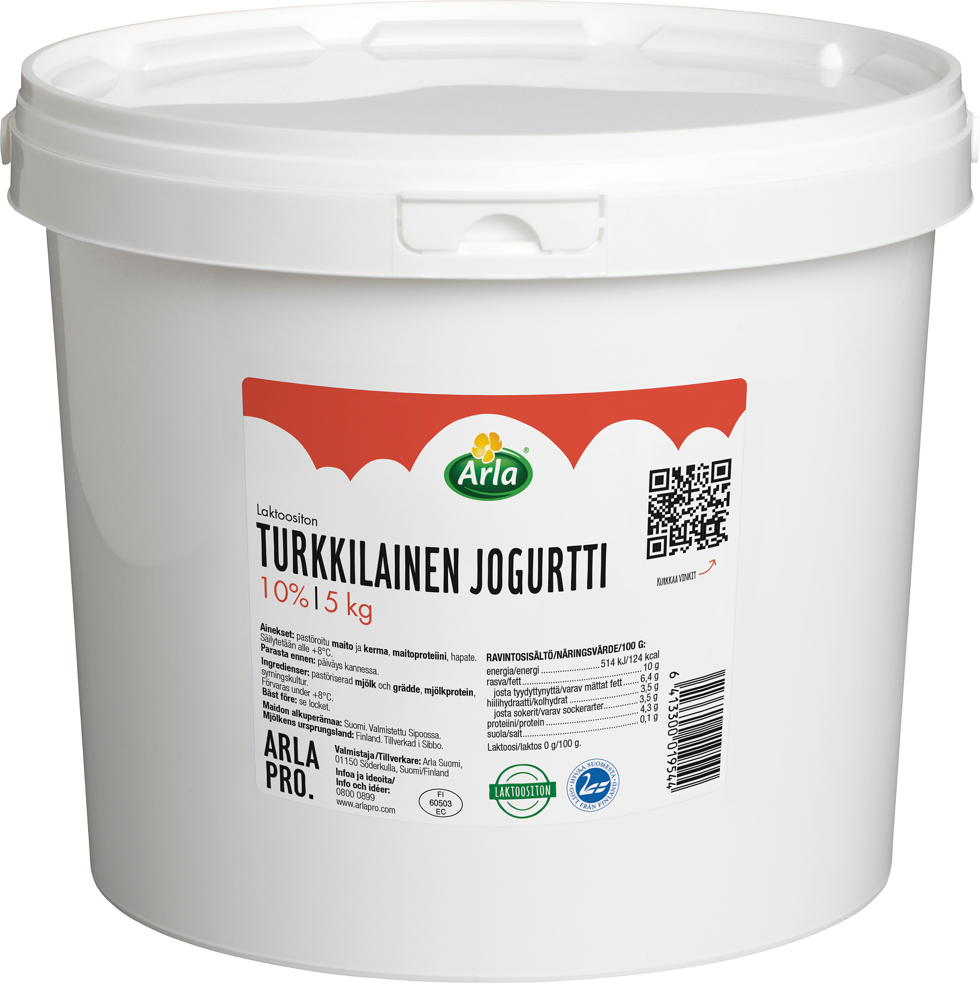 Arla Pro turkkilainen jogurtti 10% laktoositon 5kg