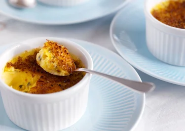 Crème brulée med lime och passion