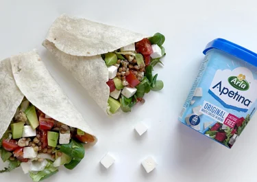 Tacos veggies con Arla Apetina