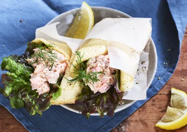 Äggwrap med rökt lax