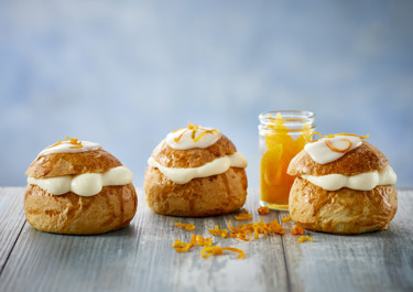 Fastelavnsboller med appelsin
