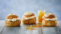 Fastelavnsboller med appelsin