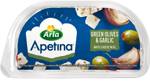 Green Olives & Garlic White Cheese Cubes In Oil 100g