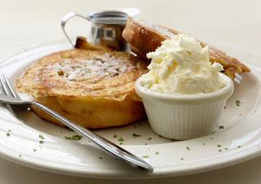 French Toast with Fruity Cottage Cheese