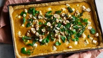 Butternut squash quiche