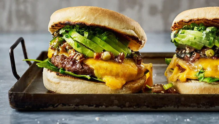 Chili pakchoi burger