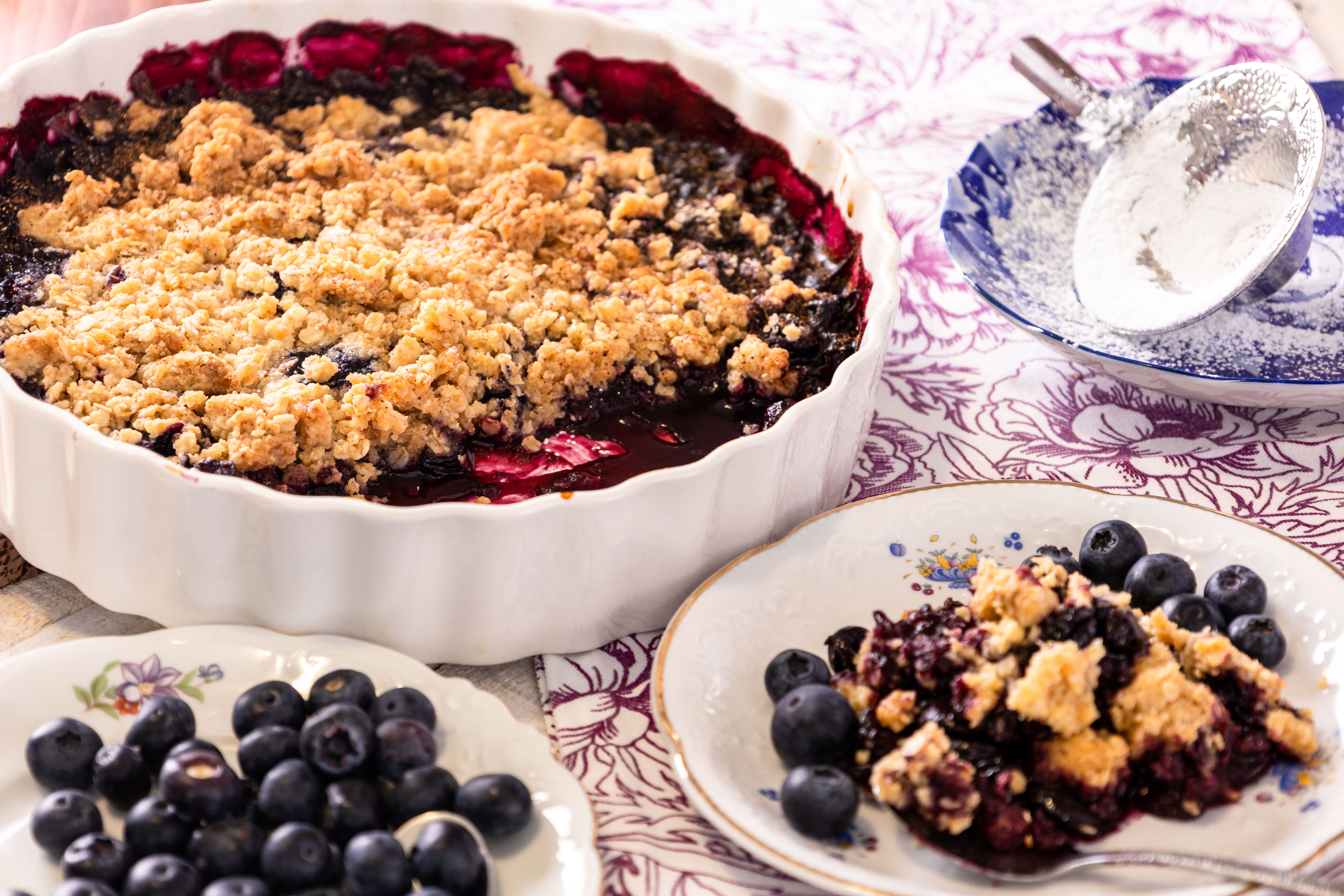 Κραμπλ με μύρτιλα