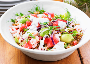 Rejesalat med grapefrugt