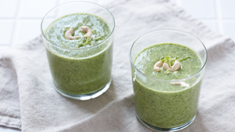 Kale smoothie with avocado