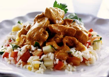 Kycklingcurry med ris