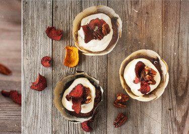 Suklaiset punajuurikuppikakut