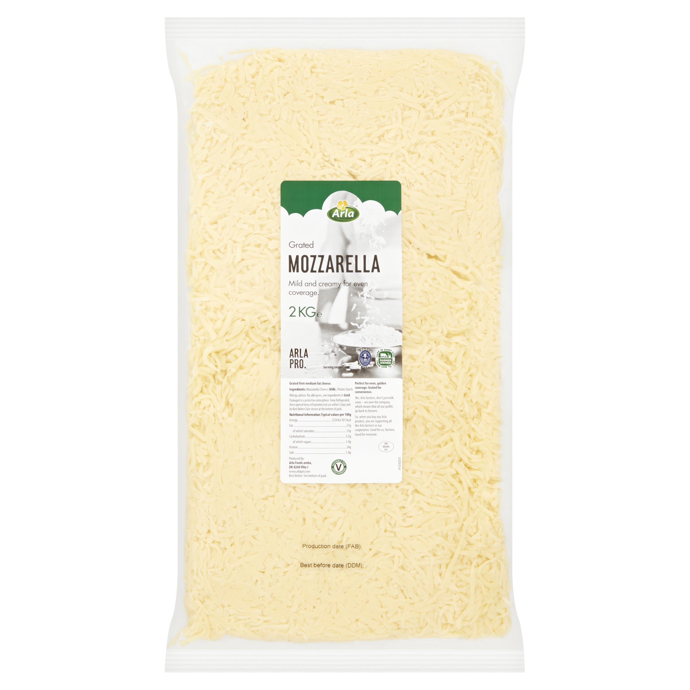 Arla Pro Grated Mozzarella 2kg