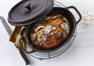 Grydebrød med fuldkorn