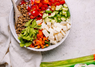 Lentil and Havarti Summer Salad