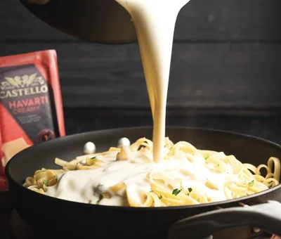 Creamy Havarti Chicken Alfredo Pasta