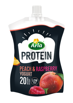 Arla® Protein Peach & Raspberry Yogurt Pouch 200g