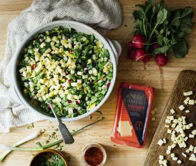 Summer Chopped Salad with Creamy Havarti