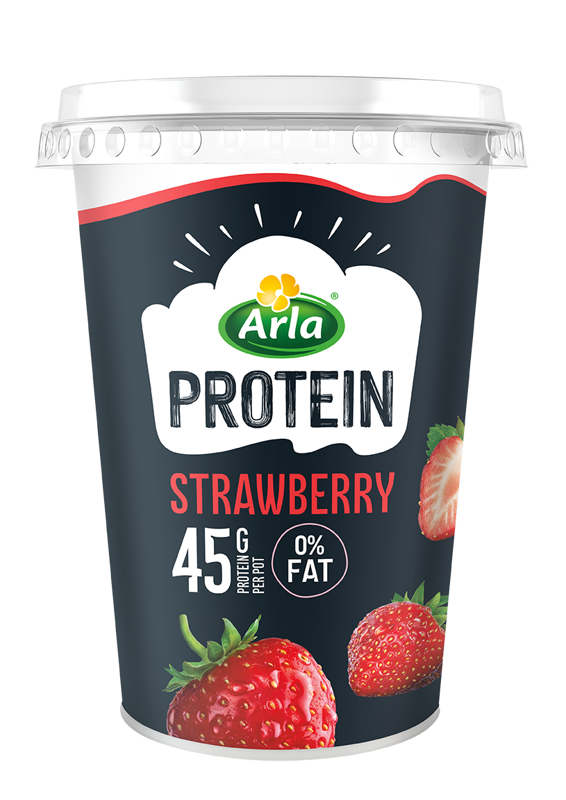 Arla Strawberry Protein Yogurt Pot 450g High Protein Arla UK arla-strawberry-protein-yogurt-pot-450g-high-protein-arla-uk